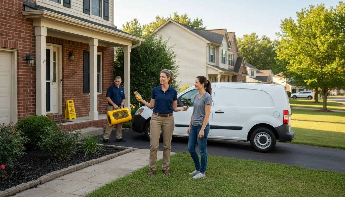 Residential water damage restoration in Logansport, LA